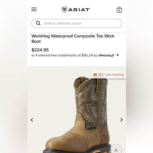 Ariat WorkHog Waterproof Composite Toe Work Boot - Picture 7 of 7